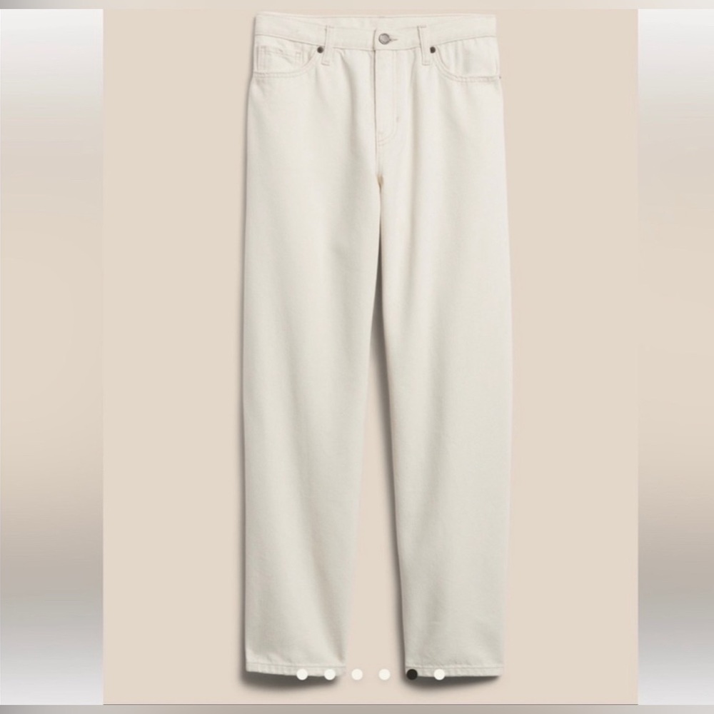 NWT Banana Republic High Rise Barrel Fit Jean Size 28 Petite